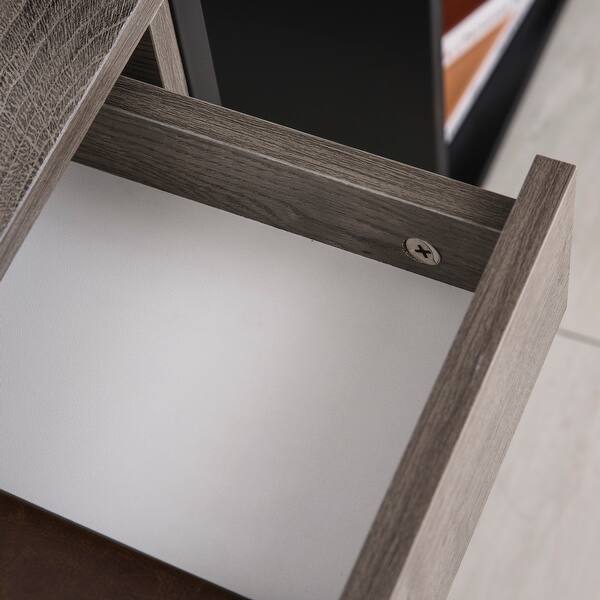 Shop Homcom Industrial Style Side Table With 1 Drawer Shelf Wheels Wooden Bedside Table Night Stand Home Furniture Grey Overstock 32193105