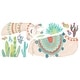 preview thumbnail 3 of 2, RoomMates Tan & Green & Blue Watercolor Llama Giant Wall Decals