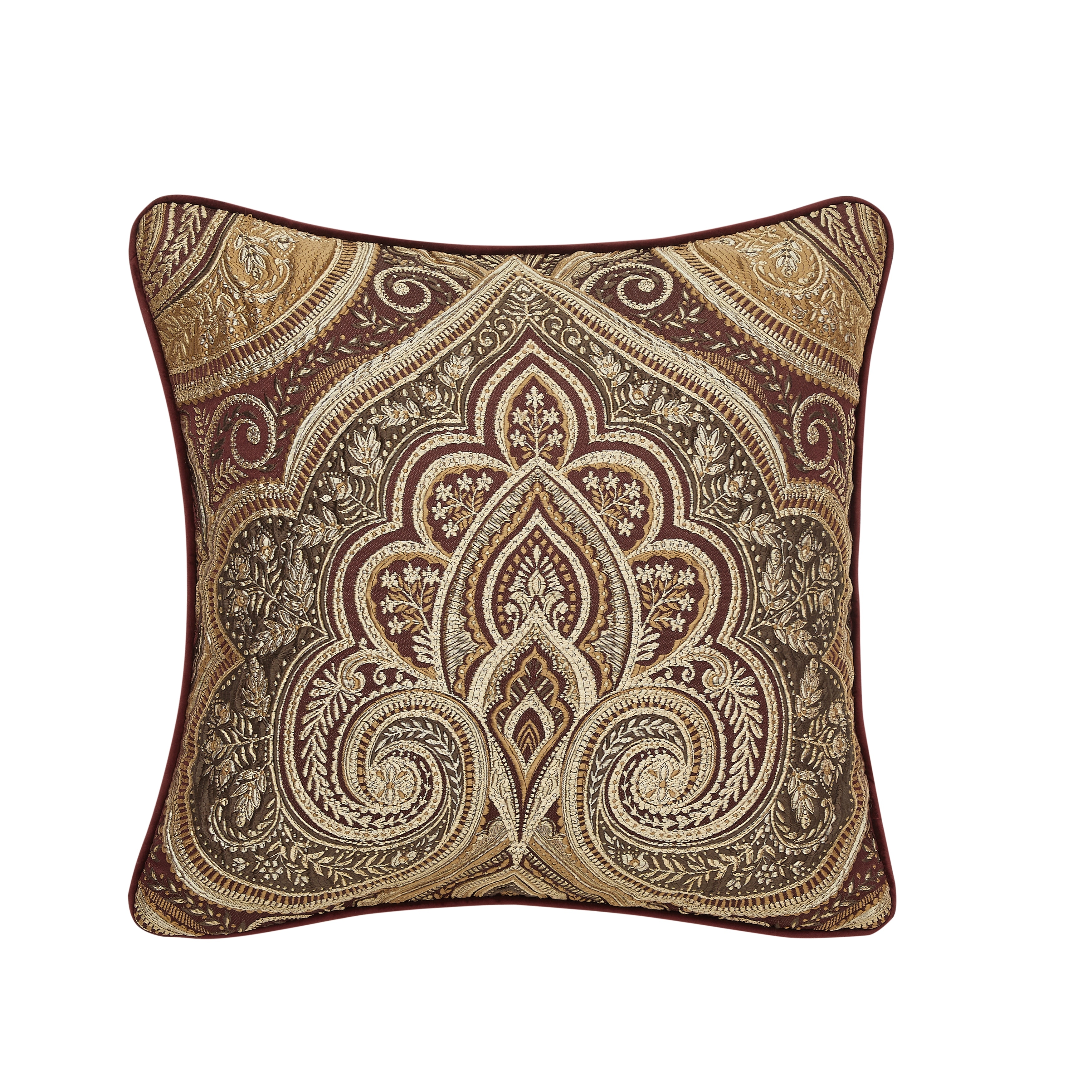 Bordeaux 20" Square Decorative Throw Pillow
