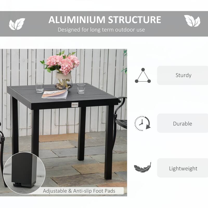 Outsunny Outdoor Dining Table for 4 Person,without chairs