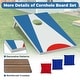 preview thumbnail 9 of 7, Costway 3 x 2 FT Cornhole Board Set with Foldable Legs & Side Handle 8 - Blue + Red + White - See Details