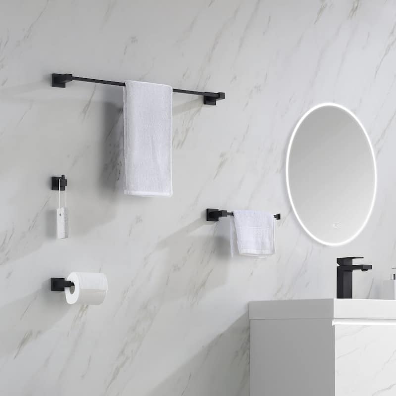 Cube 4 Piece Bathroom Hardware Set