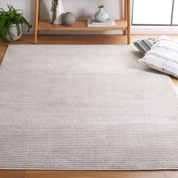 slide 2 of 47, SAFAVIEH Vision Hellin Contemporary Solid Rug 4' x 6' - Beige - Rectangle
