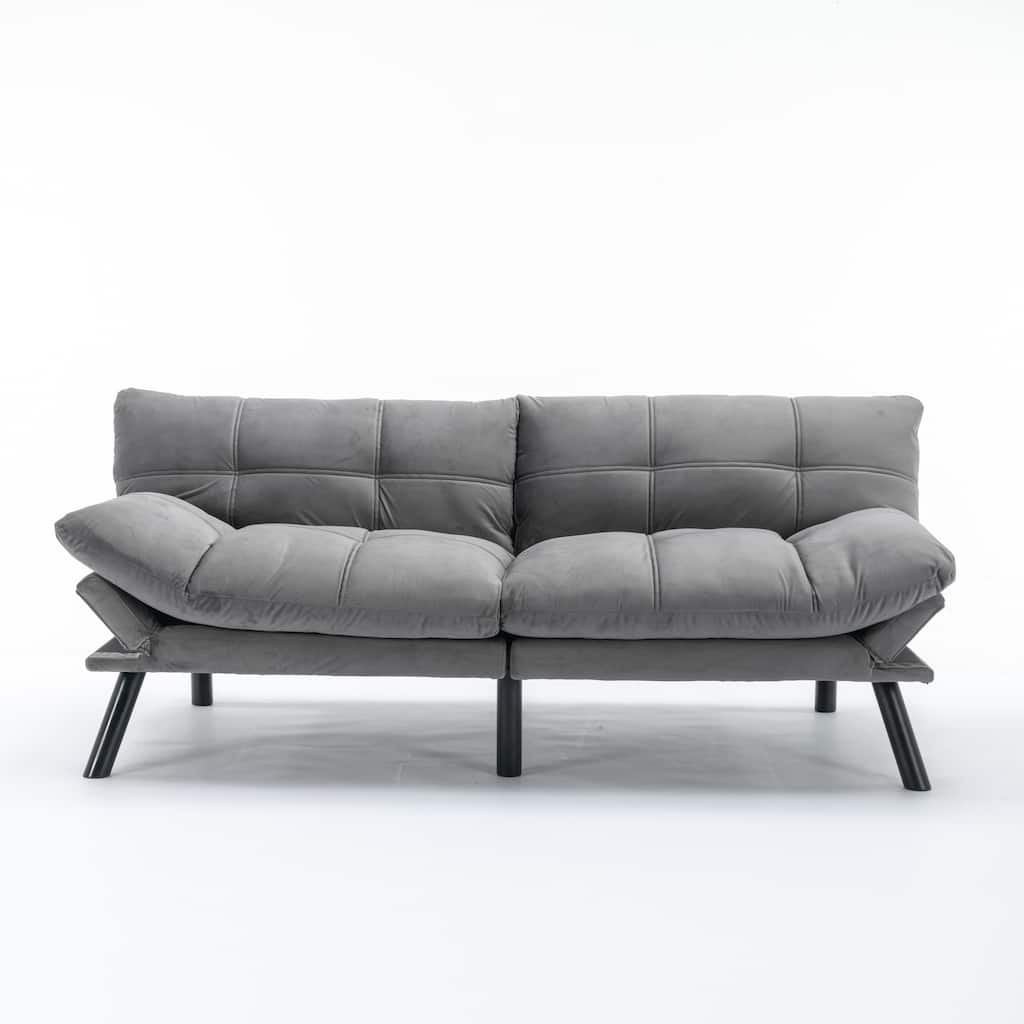 Versatile Modern Sofa Bed: 2-Seater Convertible Couch with Twin Bed Feature for Small Spaces