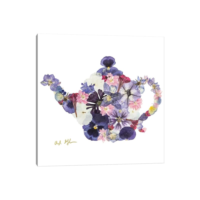 iCanvas "Teapot" by Oxeye Floral Co Canvas Print