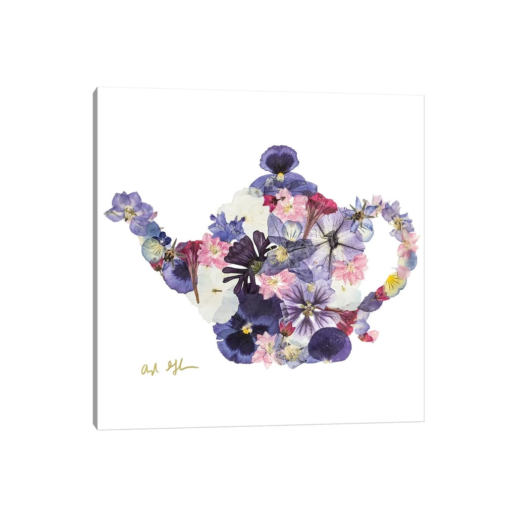 iCanvas "Teapot" by Oxeye Floral Co Canvas Print