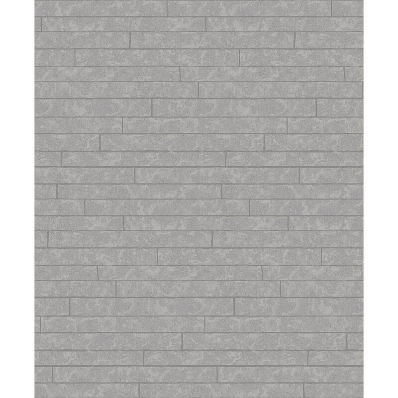 A-Street Prints Namari Sterling Distressed Tile Wallpaper