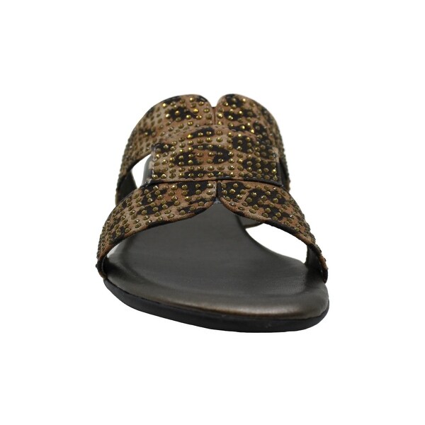 fabric slide sandals