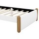 preview thumbnail 20 of 33, Upholstered platform bed with wooden support feet