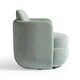 preview thumbnail 11 of 13, Wolfie Velvet Swivel Chair - 30.8"W x 27.2"D x 29.4"H