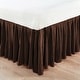 preview thumbnail 18 of 95, Serenta Pleated Bedskirt 18" Drop King - Chocolate