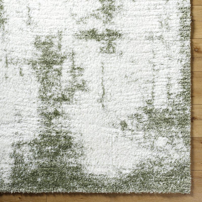 Livabliss Casual Cloudy Shag Abstract Area Rug
