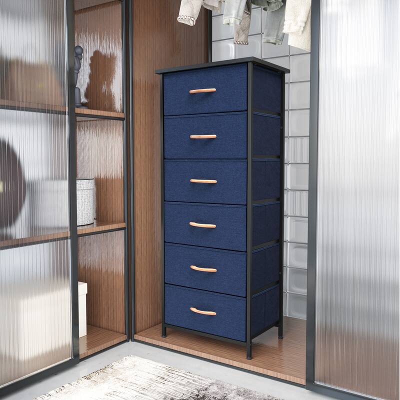 VredHom 6 Drawers Vertical Dresser Storage Tower
