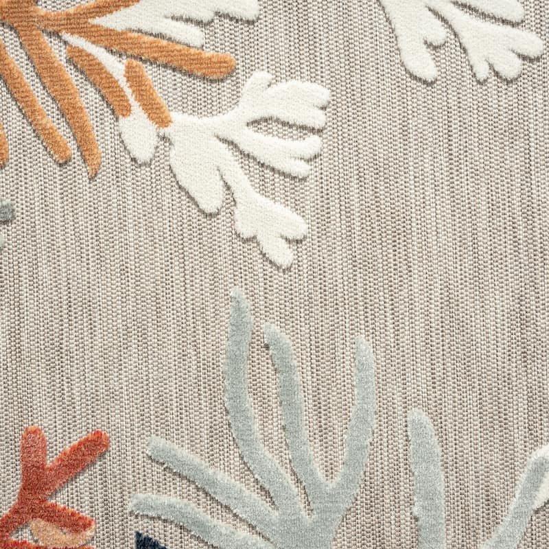 Sevita Vera Coastal Coral Durable Performance Indoor/Outdoor Area Rug