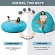 preview thumbnail 12 of 82, Jaxx 6 Foot Cocoon - 2-in-1 Giant Bean Bag Chair for Adults & Convertible Bean Bag Bed