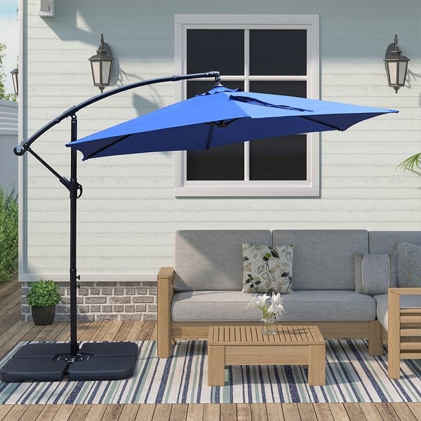 Maypex Cantilever Patio Umbrella, Anti-wind Vented Canopy - Bed Bath &  Beyond - 30700902