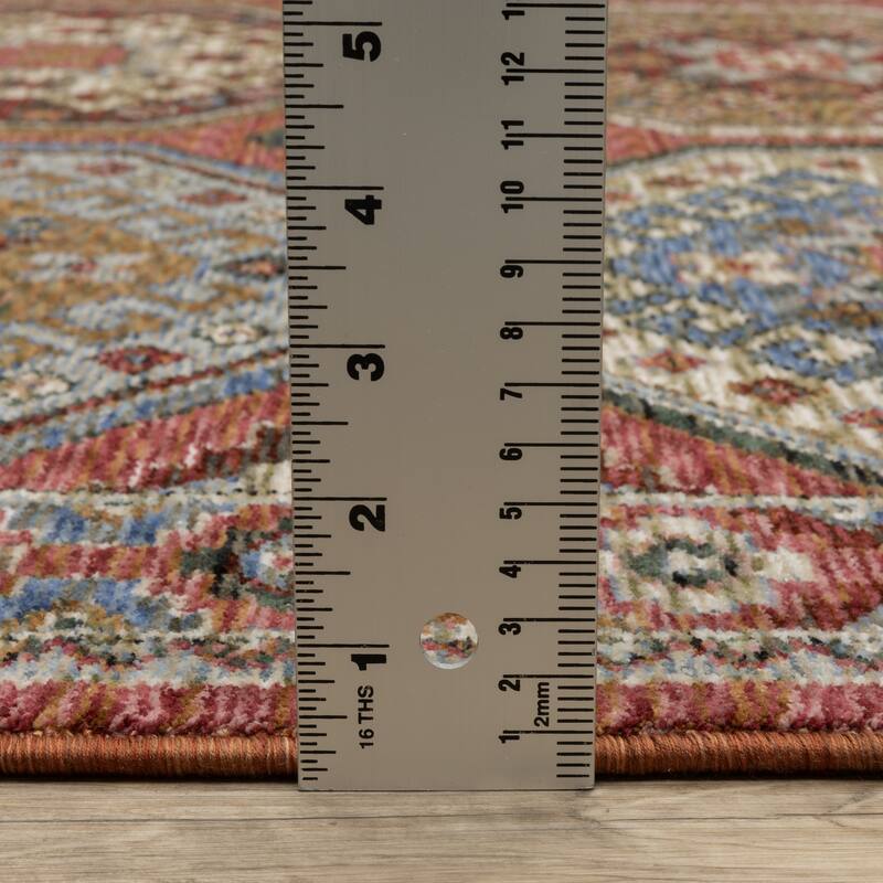 Style Haven Henretta Panel Medallion Fringe Edge Area Rug