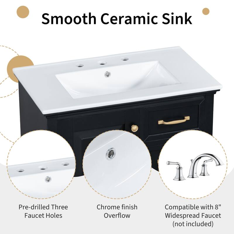 30" Bathroom Vanity with Sink