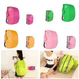 Overstock2 In 1 Packable Duffle Bag Backpack 6 Colors Orange Dailymail