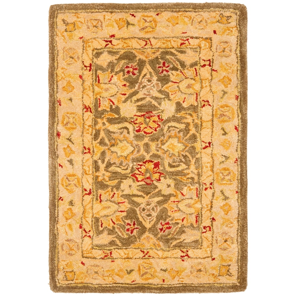SAFAVIEH Handmade Anatolia Hasibe Traditional Oriental Hand-spun Wool Rug