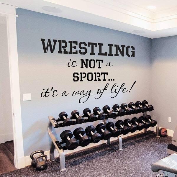 Wall decal Wrestling is Not A Sport It's A Way of Life Overstock