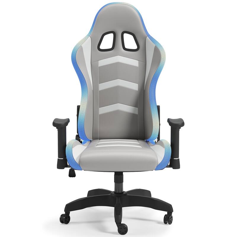 Signature Design by Ashley Lynxtyn White/Gray Home Office Desk Chair