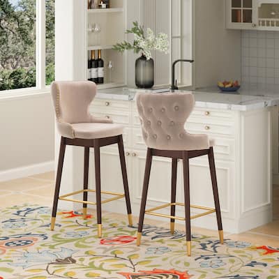 29.9" Modern Bar Stools Set of 2