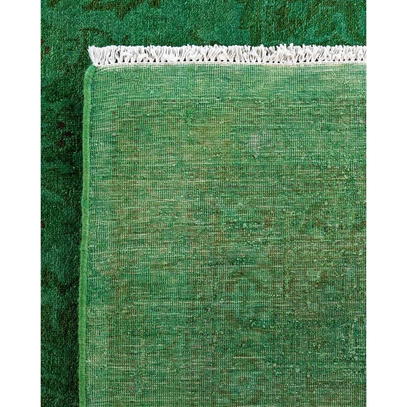 Contemporary Overdyed Wool Hand Knotted Area Rug - 8' 1" x 9' 10"