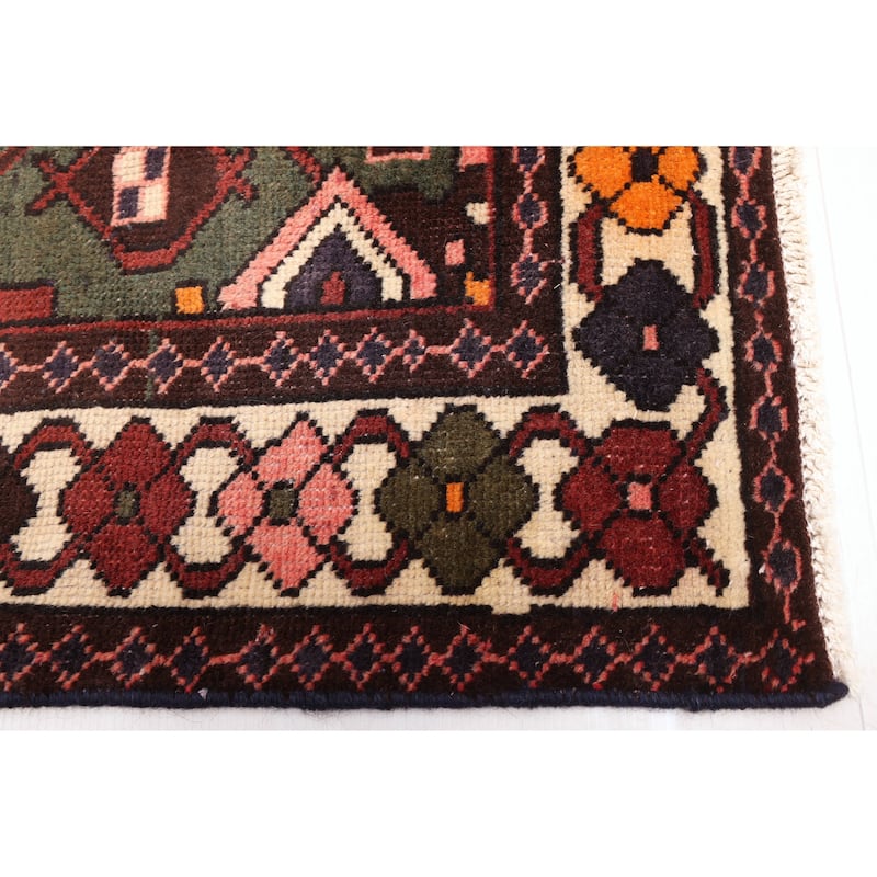 ECARPETGALLERY Hand-knotted Kayseri Vintage Dark Navy Wool Rug - 5'1 x 6'8