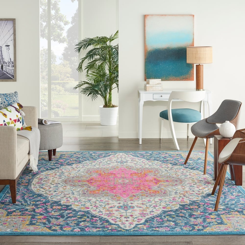 Nourison Passion Modern Persian Center Medallion Area Rug