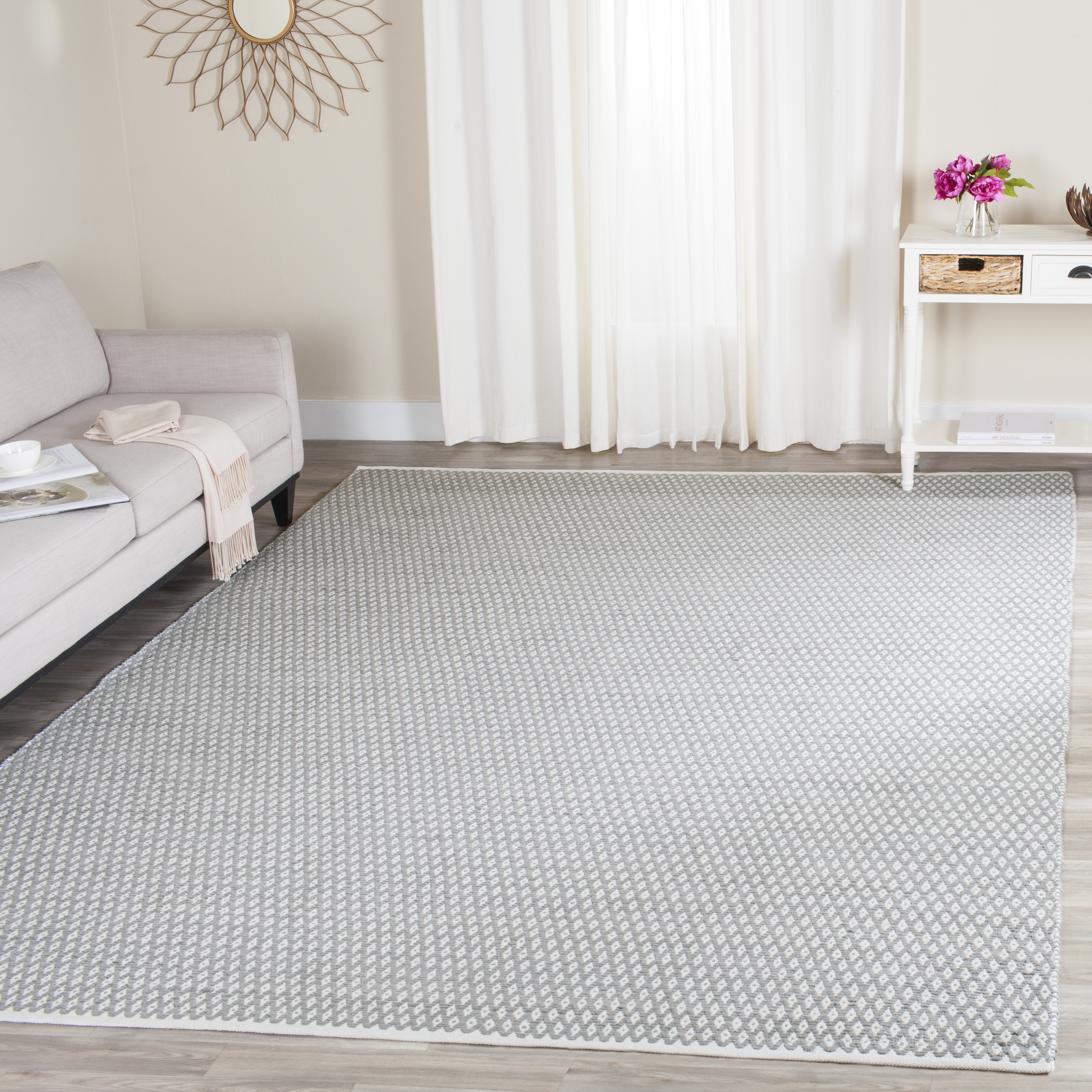 SAFAVIEH Handmade Boston Shirine Coastal Cotton Flatweave Rug