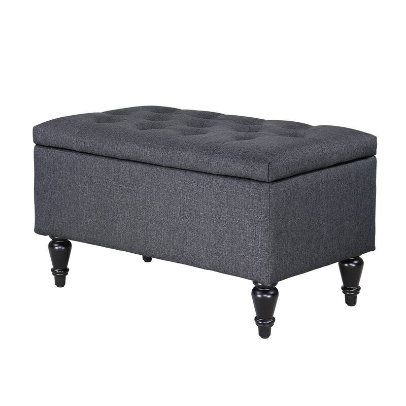 Maypex 29" Fabric Upholstered Tufted Storage Bench