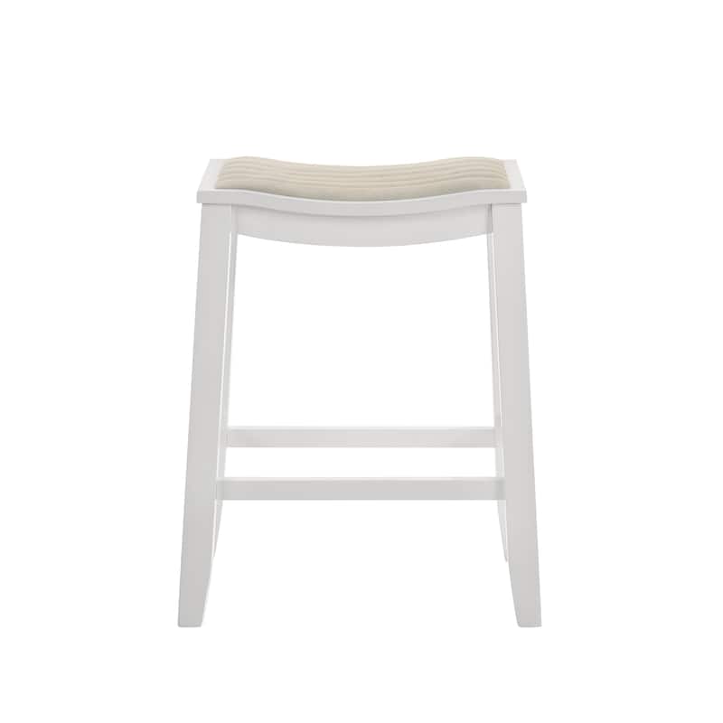 Iyani Backless Bar Stool, Counter Height Kitchen Stool with Wood Legs