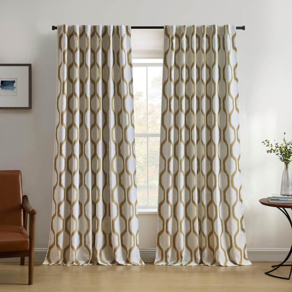 Threadmade Renzo Rod Pocket Back Tab Window Curtain