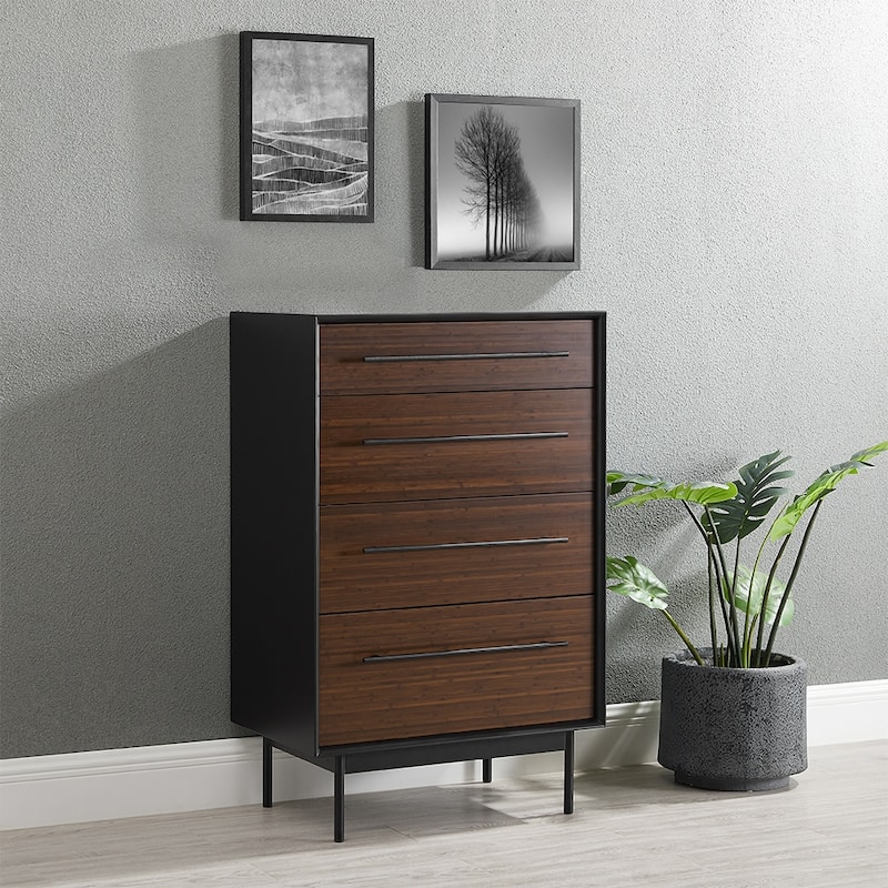 Landon 4 Drawer Double Dresser, Crimson