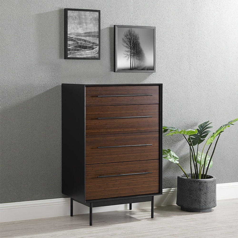 Landon 4 Drawer Double Dresser, Crimson