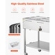 preview thumbnail 10 of 40, UIMOSO Commercial Propane Steam Table,LP Gas Outdoor Soup Warmer with Drain Valve and Wheels,Stainless Steel Propane Food Warmer