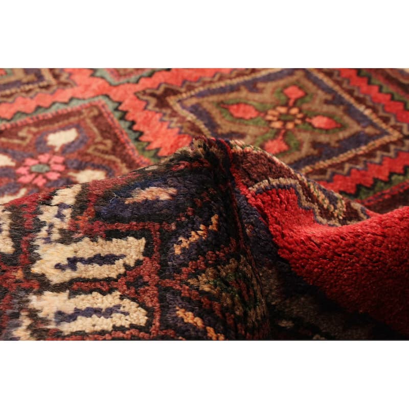 ECARPETGALLERY Hand-knotted Andelz Red Wool Rug - 4'6 x 6'5