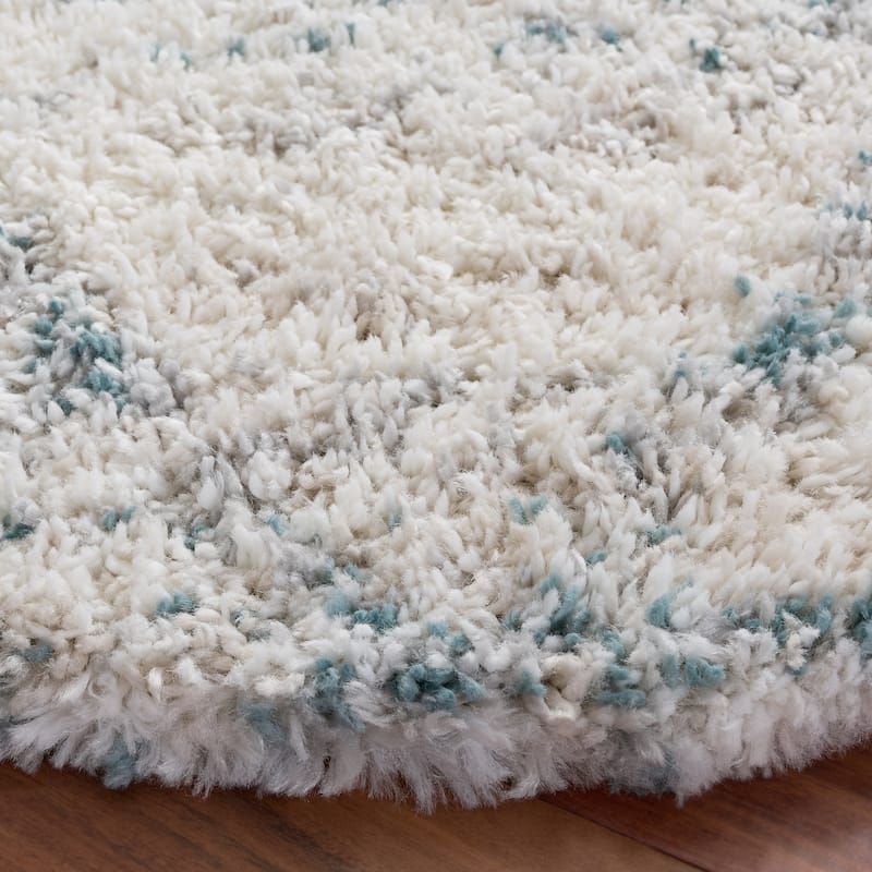 SAFAVIEH Fontana Shag Marye Modern Trellis 2-inch Thick Rug