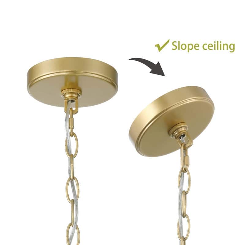 Acroma - 4 Light Gold Steel & Glass Dimmable Modern Linear Chandelier - N/A