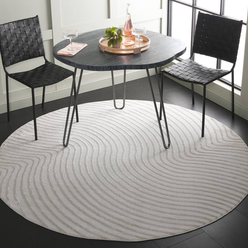 SAFAVIEH Archway Mireia Modern & Contemporary Rug - 4' Round - Ivory