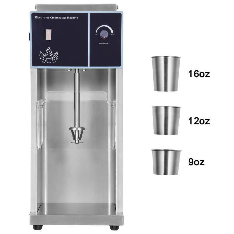 Ice Cream Blender, High-Speed Ice Cream Maker Mixer Stir Machine, Stepless Speed Adjustment - 400W