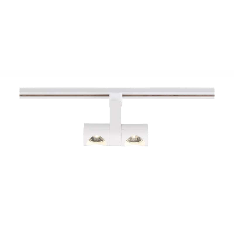 24 Watt LED Track Head Dual Pipe White 36 Degree Beam Angle