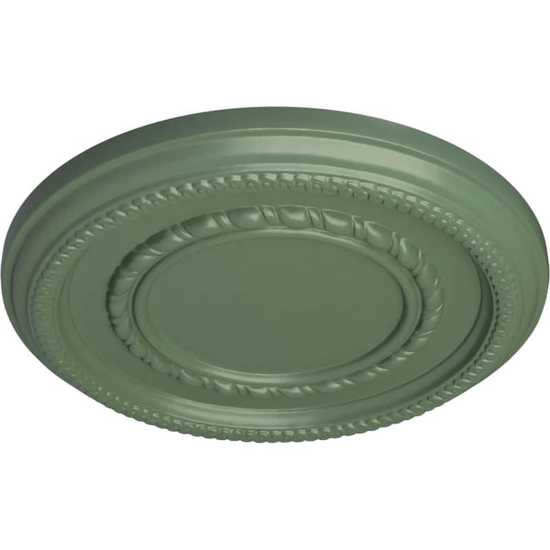 12 5/8"OD x 1 1/8"P Federal Roped Small Ceiling Medallion