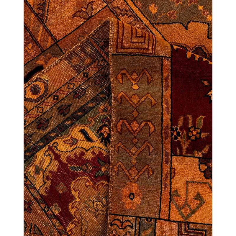 Vibrance One-of-a-Kind Hand-Knotted Area Rug - Orange, 8' 10" x 12' 0" - 8' 10" x 12' 0"