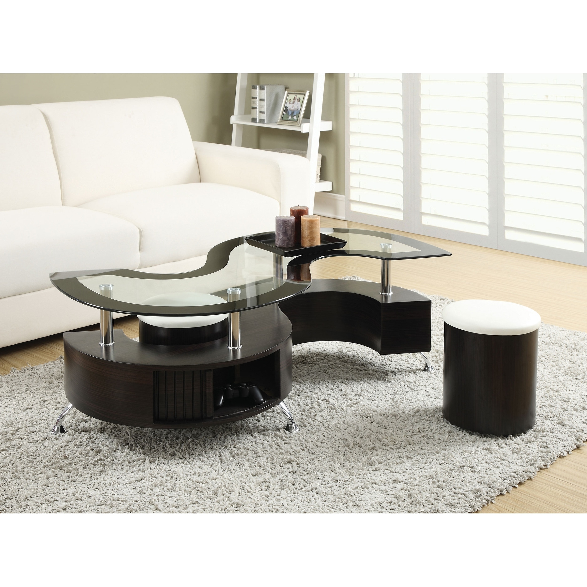 Buckley 3-piece Coffee Table and Stools Set - Picture 9 of 15