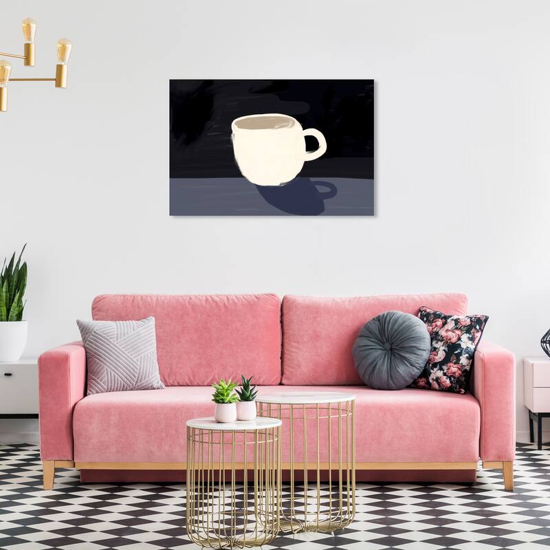Wynwood Studio Canvas Drinks and Spirits Milk Chocolate White and Cream White Rustic Wall Art Canvas Print