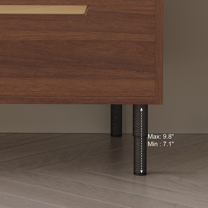 36" Bathroom Vanity with Integrated Ceramic Sink, Freestanding or Wall Mounted Cabinet with Soft-Close Drawers