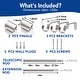 preview thumbnail 14 of 14, Deconovo 1 Inch Adjustable Curtain Rods for Window Steel Tube