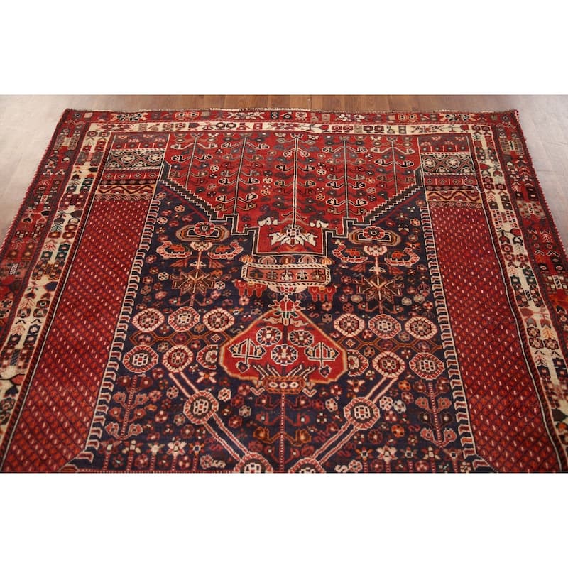 Kashkoli Persian Vintage Area Rug Handmade Wool Carpet - 5'5"x 9'1"